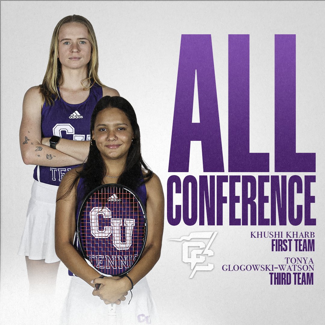 Congratulations to sophomore Khushi Kharb and graduate student Tonya Glogowski-Watson from the Converse women's tennis team for earning all-conference honors! 📰 shorturl.at/zHSU6