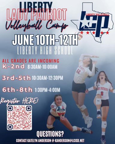 Camp Info for @LibertyVB_LCP: