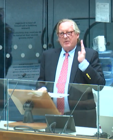 Speaker: calling out councilors, admin and penner for exclusion
#yyccc