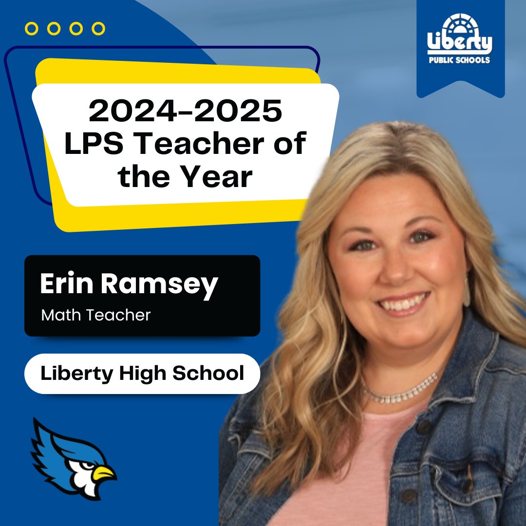 We are pleased to announce that Ms. Erin Ramsey of @LHSJAYS is our 2024-2025 District Teacher of the Year! Congratulations! We are lucky to have you here at LPS 💙 Read more: bit.ly/4aP13Lg #LPSLeads #ShareTheGoodLPS