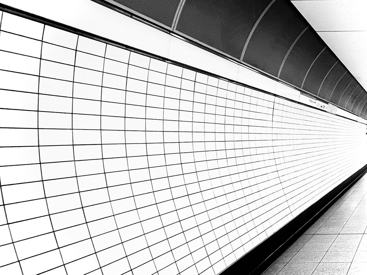 Corridor Walls #victoria #londonunderground #london #blackandwhite #monochrome
