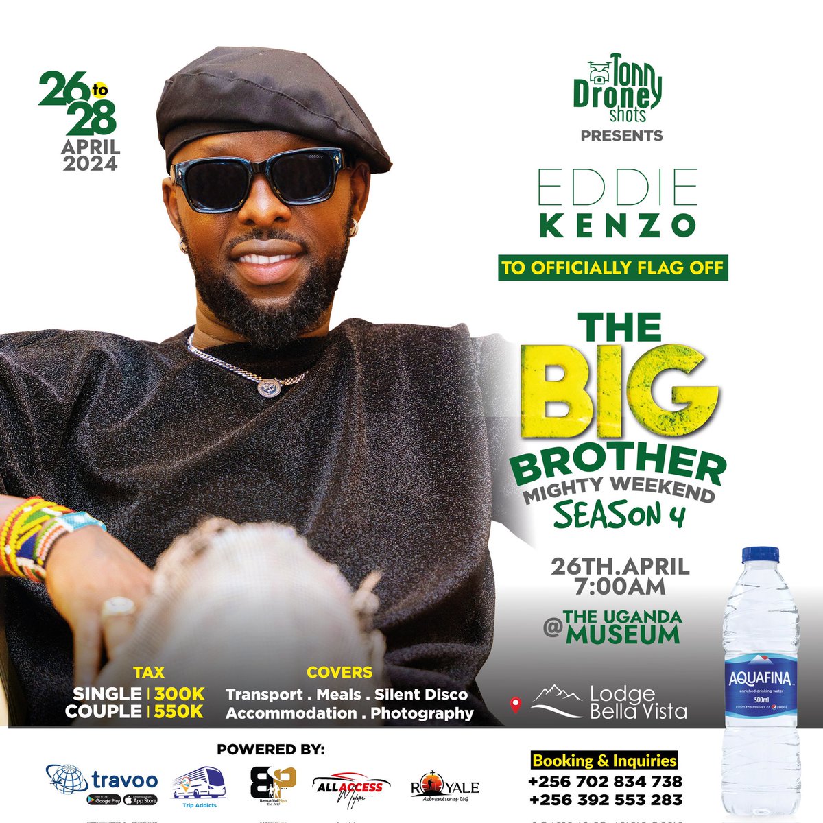 tonnydroneshots's tweet image. Officially Flag Off By @eddykenzoficial 🇺🇬👑at Exactly 8:00am at Uganda Museum. #BBS4