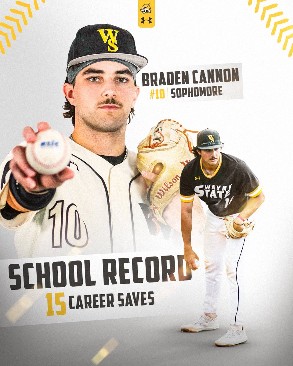 And with the game 1 win at Sioux Falls, congratulations @CannonBraden on setting the career record for saves at WSC!