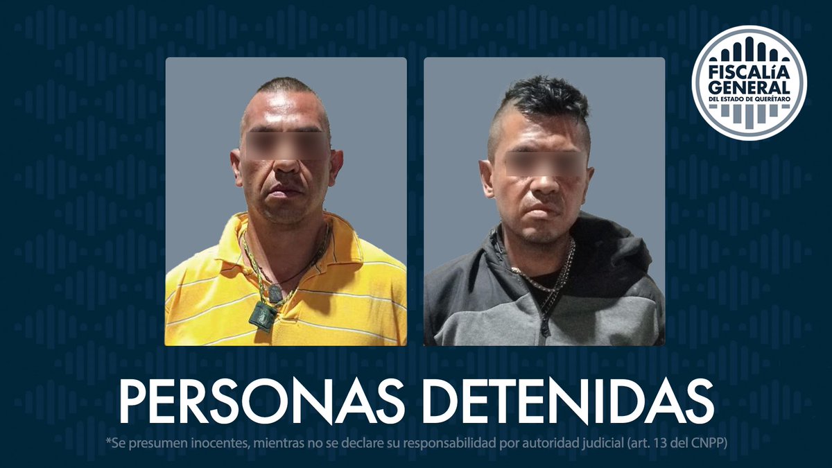 fiscaliaqro's tweet photo. Se hace un llamado a la ciudadanía para que si los reconoce como sus agresores los pueda denunciar al número de la PID 442 238 7600 extensiones 2041 y 2042. Asimismo, puede acudir a la Unidad de Investigación más cercana y presentar su denuncia.
La #FiscalíaQro logró la detención de dos detenidos por robo a comercio en la colonia Las Palmas; los imputados robaron celulares de una tienda comercial, el pasado 14 de abril.

🔗 https://t.co/RaeBLHHhgs