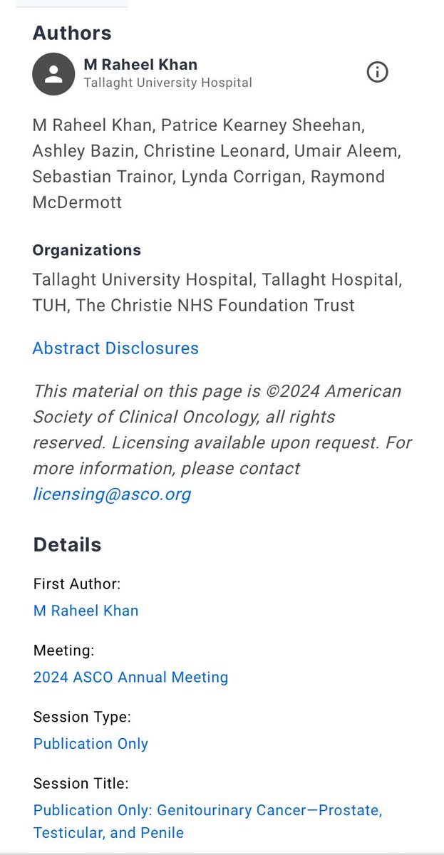 Great to see our abstract on the list for #ASCO24 Looking forward to share our research results on Longterm Sequelae in Testicular Cancer Survivors
#testicularcancer
#ServeTheSurvivors