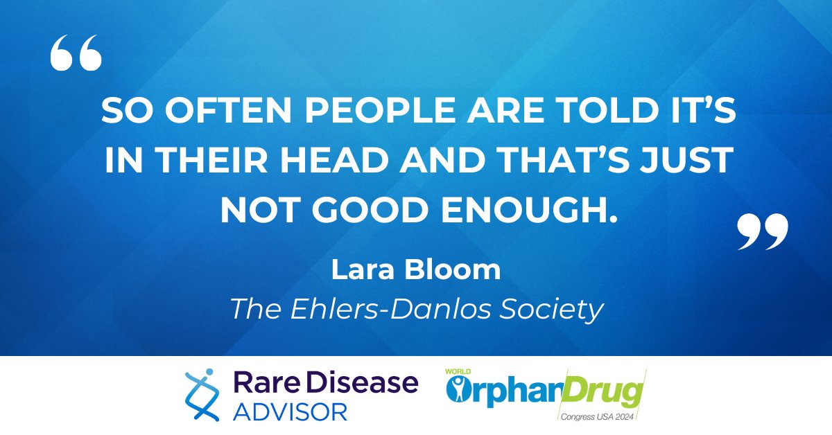 #WorldOrphanUSA: “Listen, believe, and validate what the people in front of you are telling you.” - Lara Bloom of @TheEDSociety on medical gaslighting during the #RareDisease #DiagnosticOdyssey #OrphanDrugUSA #RDAatWODC @OrphanConf