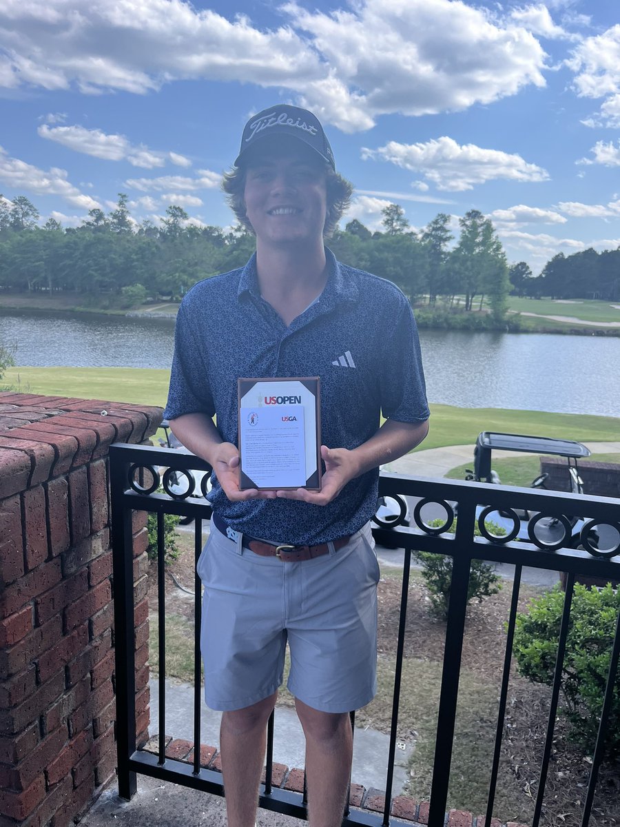 Congrats to @FTSATHLETICS @EthanPaschal who shot a -3 69 today at River Landing in @usopengolf local qualifying ! Ethan moves on to sectional qualifying in early June known as “ the longest day in golf “