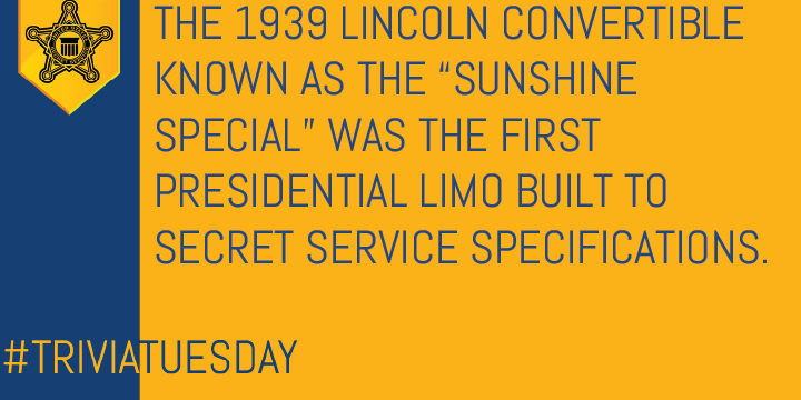 Did you know the answer to yesterday's #TriviaTuesday? The 1939 Lincoln Model K built to protect President Roosevelt was colloquially referred to as the 'Sunshine Special' because the top of the convertible was frequently lowered when he rode in it.