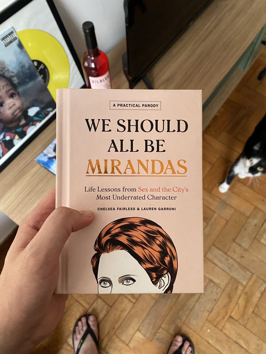 pra quem se apaixonou por sex and the city recentemente, recomendo muito este livro. we should all be mirandas é uma análise de como a miranda era malvista nos anos 90 pelo seu sarcasmo, independência e escolhas de vida, e de como hoje ela considerada uma personagem disruptiva