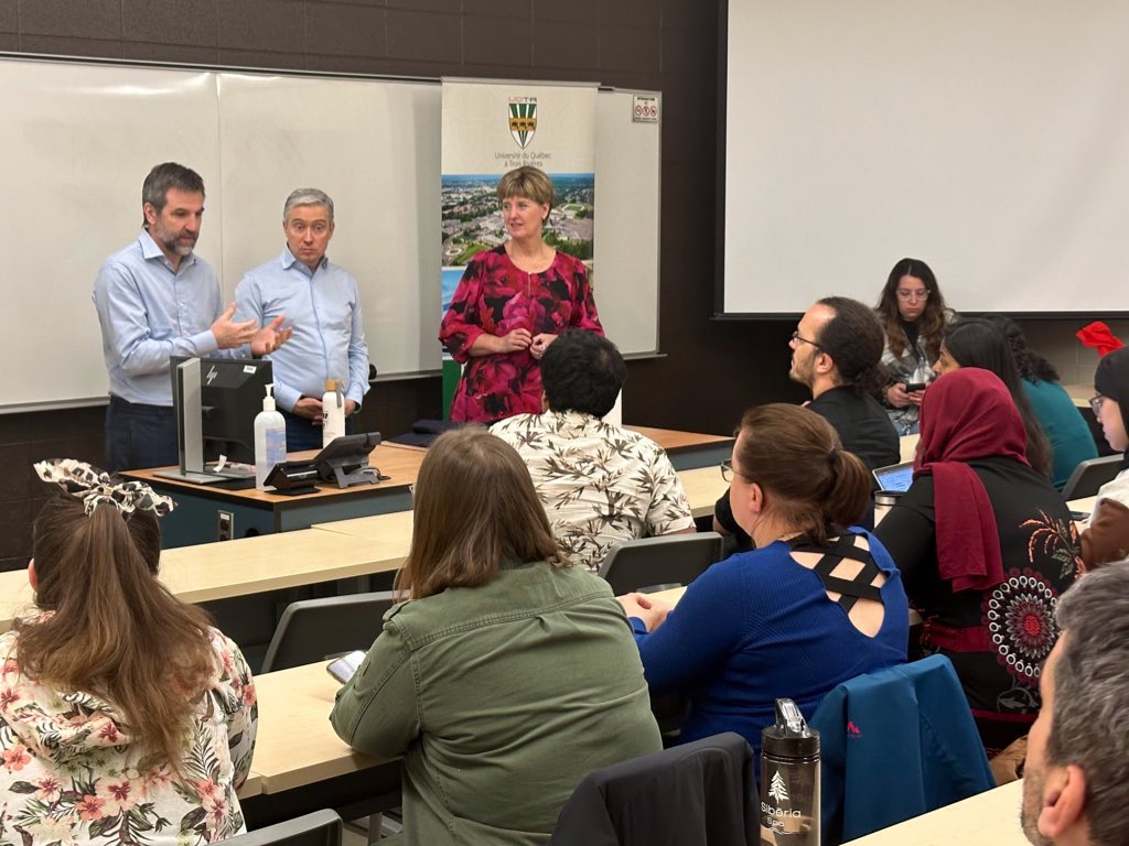 🎓 Today we visited the Université du Québec à Trois-Rivières to discuss new student housing investments layed out in #Budget2024! We will build 3.87M new homes by 2031, including new student residences to support our younger generation! #FairnessForEveryGeneration