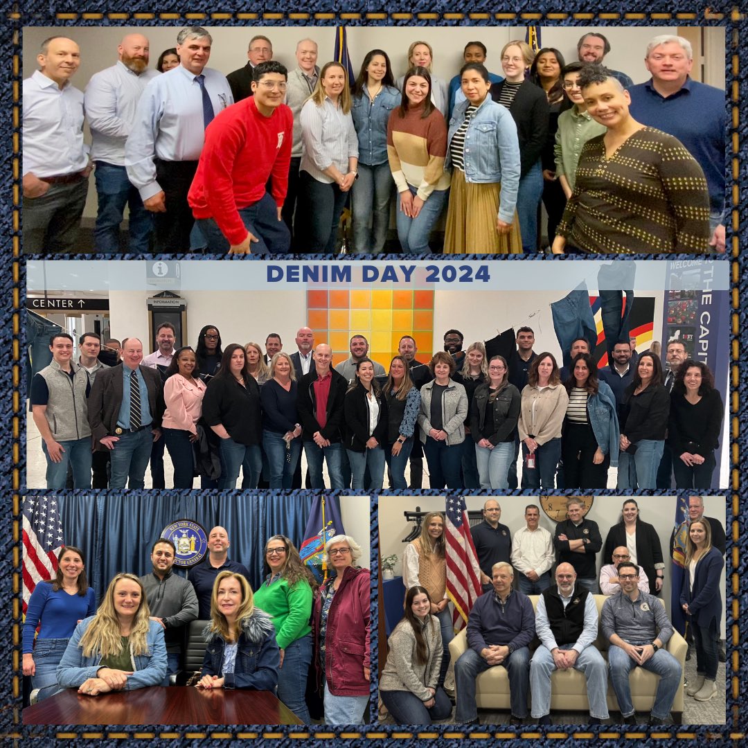 Today is #DenimDay and all throughout New York State, Team OIG is wearing denim to support survivors and raise awareness about sexual violence.   This #SexualAssaultAwarenessMonth, learn how you can best support survivors with resources from @NYSOPDV: on.ny.gov/44ioc6G