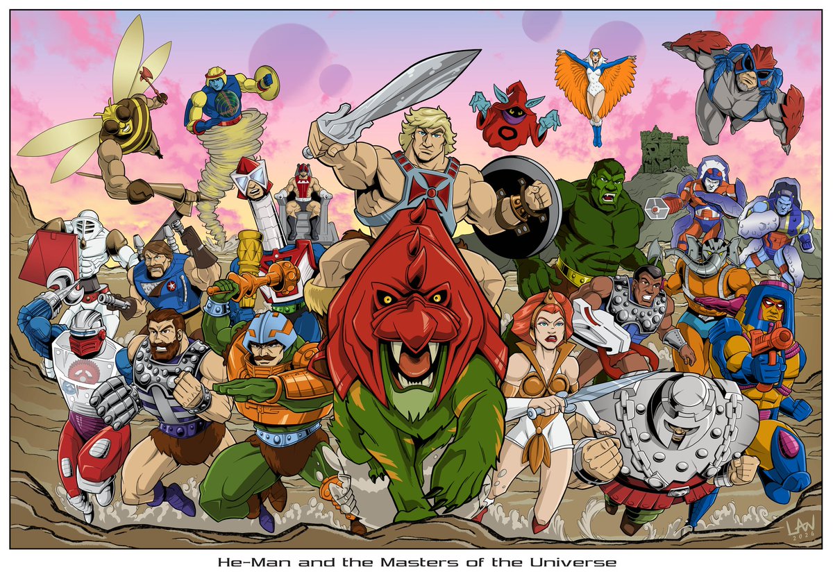 He-Man and the Masters of the Universe (redux) #mastersoftheuniverse #MOTUdrawingchallenge #MOTU #HeMan #Mattel #Filmation #cartoons #illustration #digitalart #digitalillustration #Fanart #80s #xppen