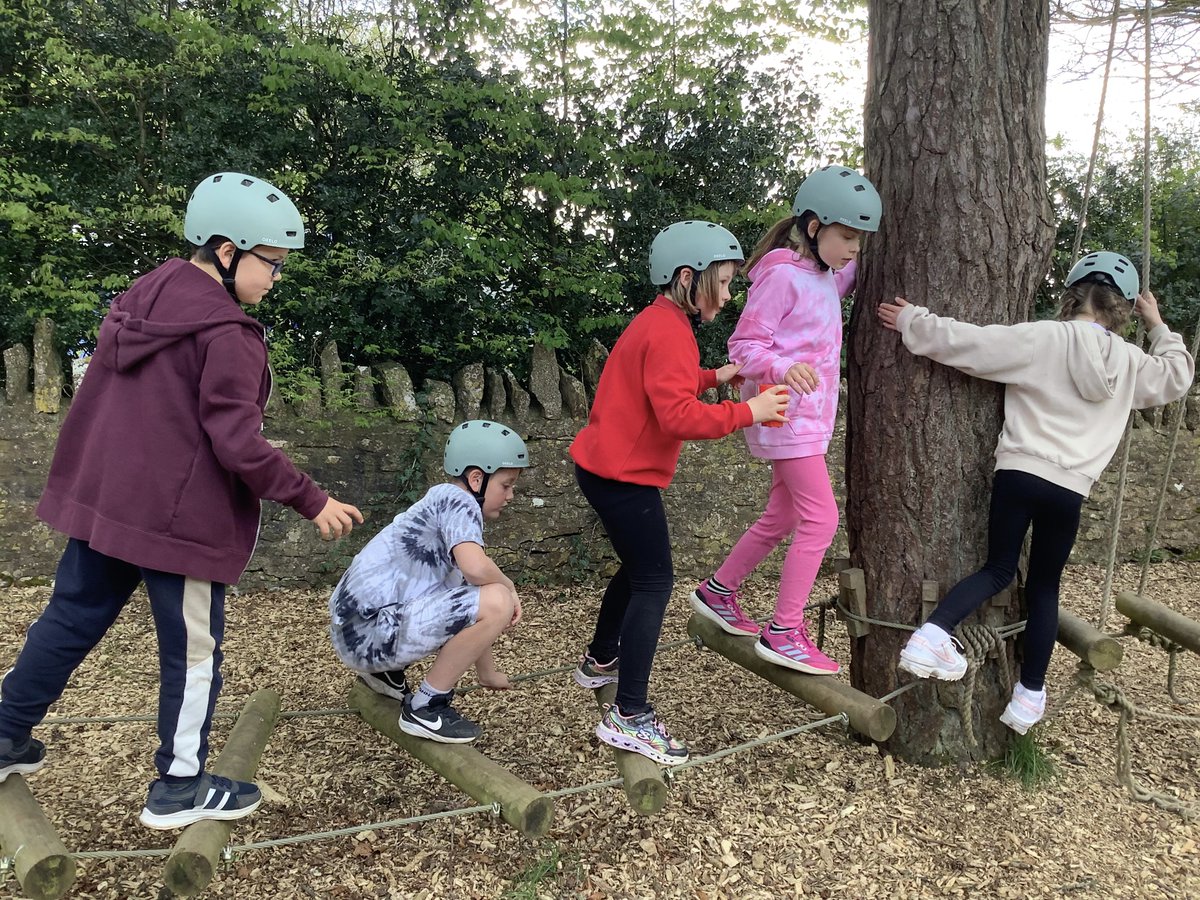 CastleCarySch's tweet photo. Mrs Nicholls group enjoyed low ropes and archery this afternoon https://t.co/RXDfPL1vxg