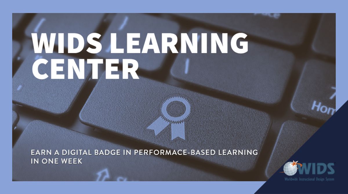 Performance-based Learning Framework, a free WIDS online course and badge! Learn how the principles of performance-based learning can be applied to learning and assessment. Register any time! buff.ly/4ddh0wL