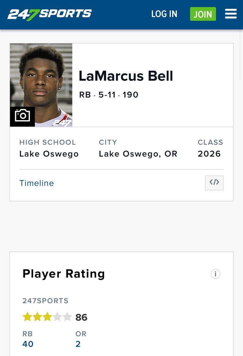 Blessed to be ranked a 3⭐️ Running Back and #2 ranked in Oregon by <a href="/247Sports/">247Sports</a> 

<a href="/LOLakersFB/">LO Lakers Football</a> <a href="/B12PFootball/">Big12Performance</a> <a href="/Ralph_Lam21/">Ralph_Lam</a> <a href="/BrandonHuffman/">Brandon Huffman</a> <a href="/ChadSimmons_/">ChadSimmons</a> <a href="/JordanJ_/">Jordan Johnson</a> <a href="/AndrewNemec/">Andrew Nemec</a> <a href="/adamgorney/">Adam Gorney</a>