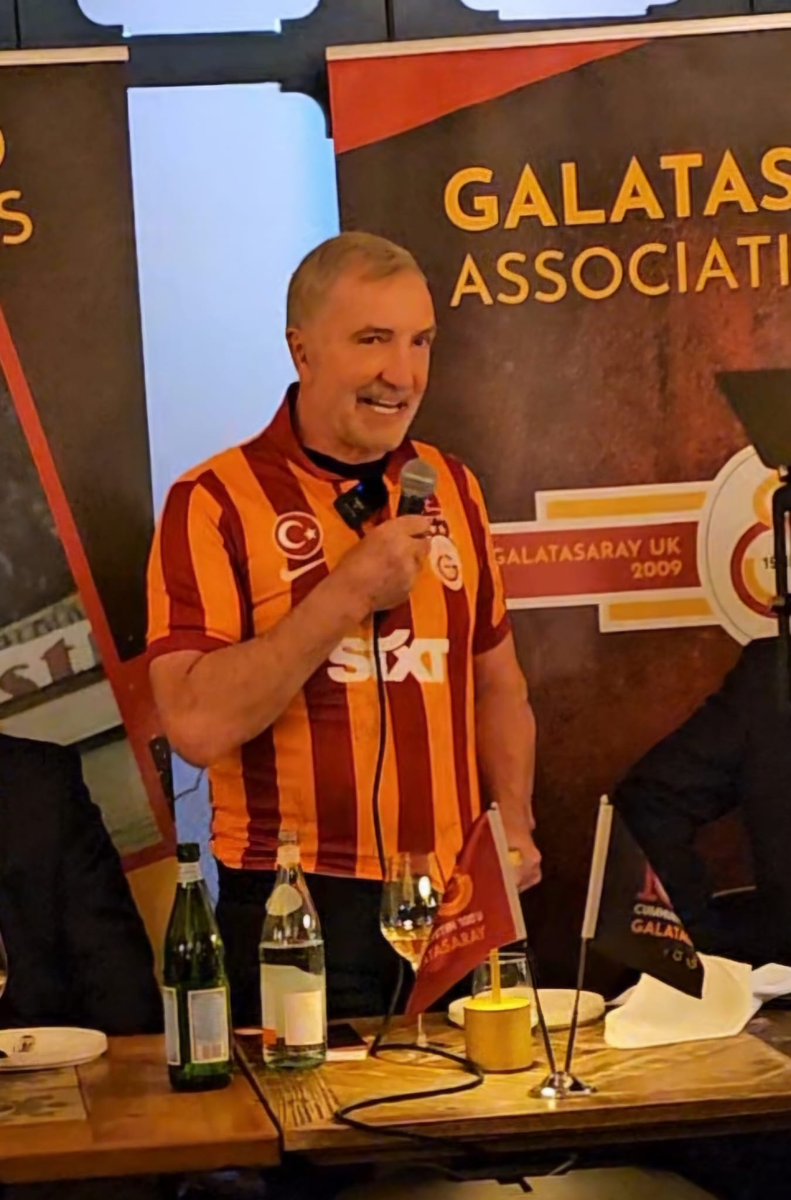 Graeme Souness 100. Yıl formamızla etkinliğimizde konuşma yapıyor. #Galatasaray