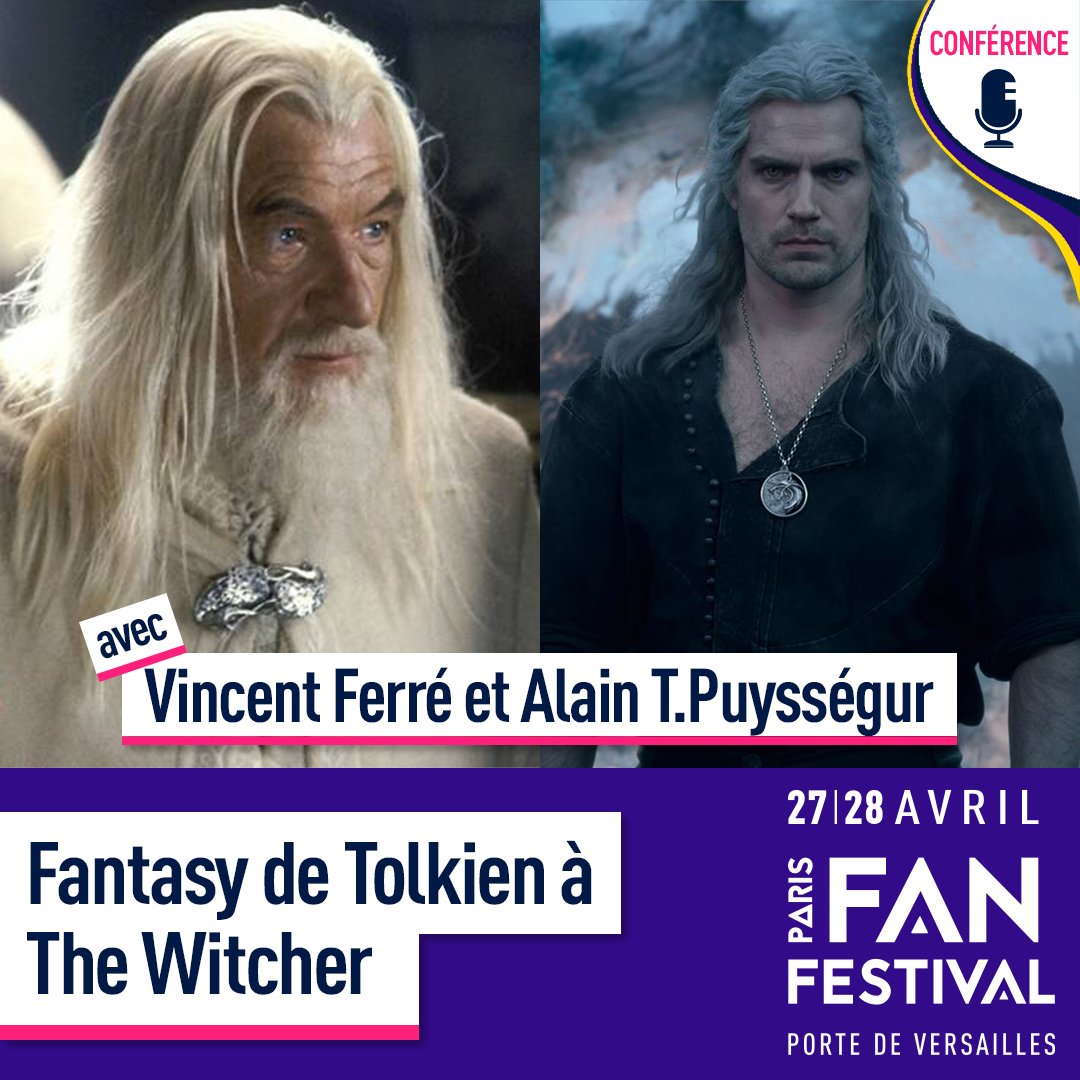 Passionné par le genre, Alain T.Puysségur est connu pour son magnifique travail sur l'univers du “Witcher” édité chez Bragelonne.

Il sera sur la scène du Fan Festival en compagnie de Vincent Ferré, LE grand spécialiste français de J.R.R. Tolkien. 📖

🎟️ parisfanfestival.com/billetterie/