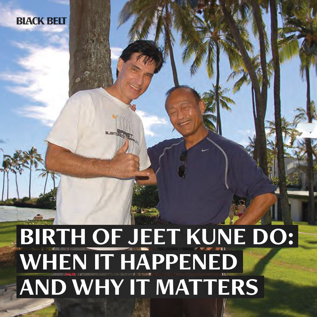 Ever wondered when #BruceLee actually created Jeet Kune Do?  

Dive into the origins of his revolutionary art and why it's more relevant than ever!  

Read more here: blackbeltmag.com/birth-of-jeet-…