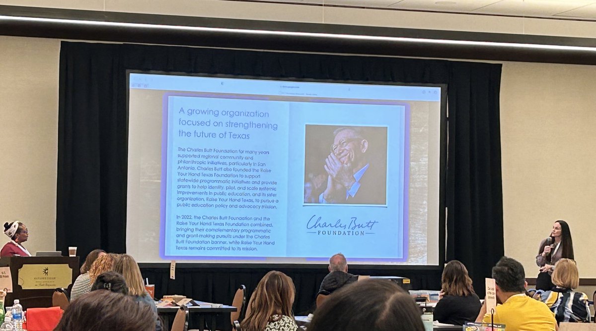 Starting our #RaisingTexasTeachers meeting along with partner university teacher preparation programs & grateful for the @CharlesButtFdn and Charles Butt for the mission in action across Texas and in our Dept of Education @Trinity_U. @tu_eddept #TeachersCan