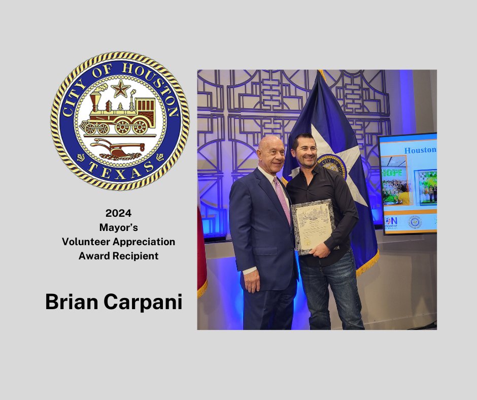 Congratulations to ParkHouston Volunteer Brian Carpani! He is a 2024 Mayor's Volunteer Appreciation award recipient. His efforts help to educate the public on the importance of leaving the spaces open for those who truly have a need.  #accessible #ADA #disability #knowparking