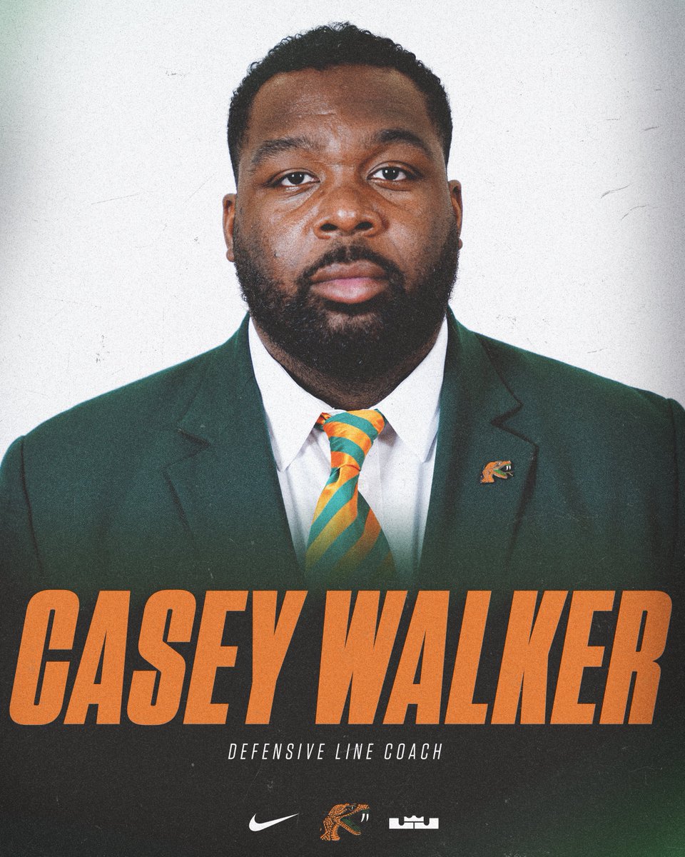 Casey Walker named the defensive line coach. 📰 bit.ly/49XfVGi #FAMU | #Rattlers | #RELOAD | #REPEAT