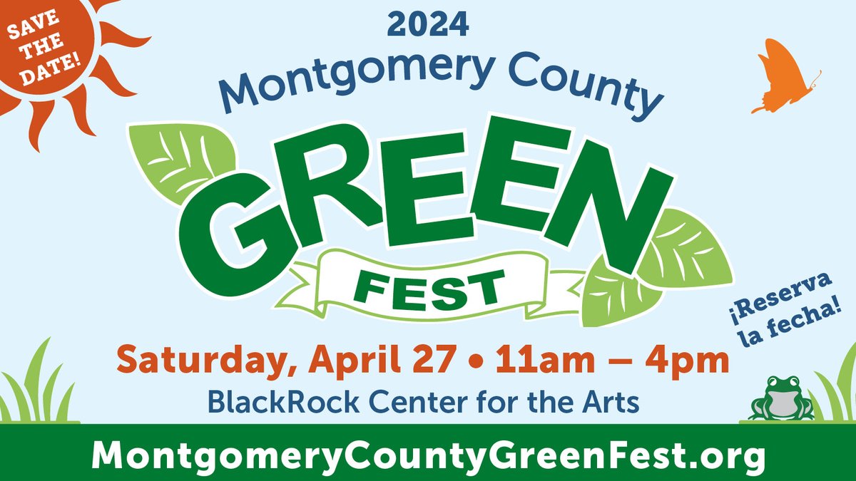 Save the date ❗ We’re fast approaching #MCGreenFest on 4/27, which will feature arts & craft vendors and environmental non-profits! Stop by our booth, Ride On would love to see you! Visit ow.ly/liye50RnusB for more info. Ride On Routes 61, 74, 97, or 100 can get you there.