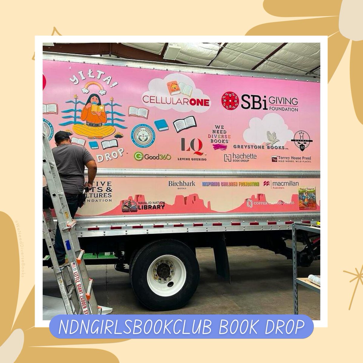 @WMG_NYC @ElloEllenOh One of our wonderful community partners, NDN Girls Book Club, launched their most recent book drop, delivering 10,000 free books by Indigenous authors to Native youth to the Navajo and Hopi communities!