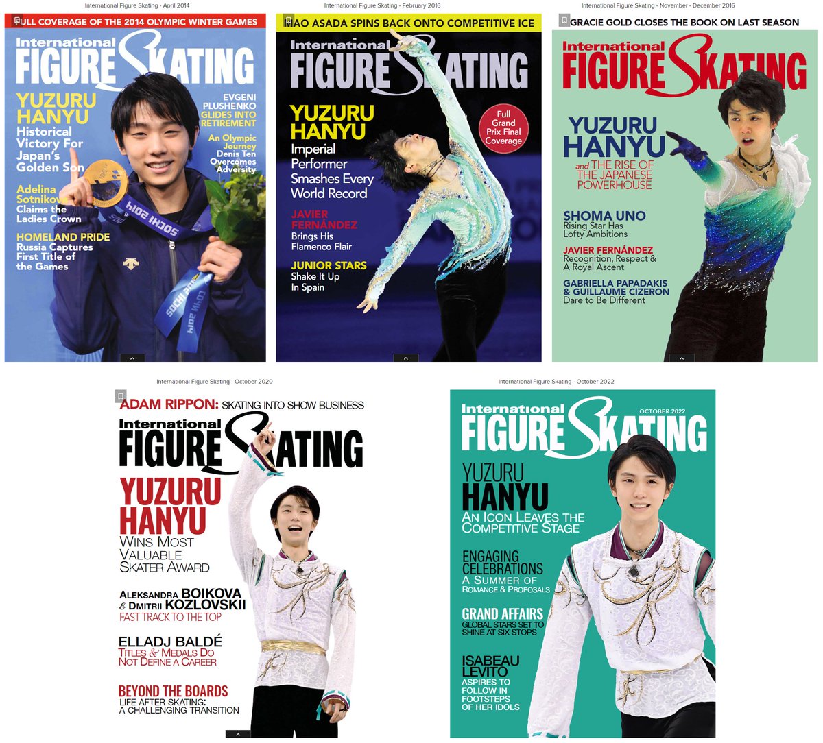 MartinaFrammart's tweet photo. Apparently even in the Western world the presence of Hanyu on a cover can make publishers money. I bought the issue on PyeongChang in printed version, these in digital version.
#羽生結弦
#HanyuBooks
#TeamYuzu https://t.co/tkZd83pAcC