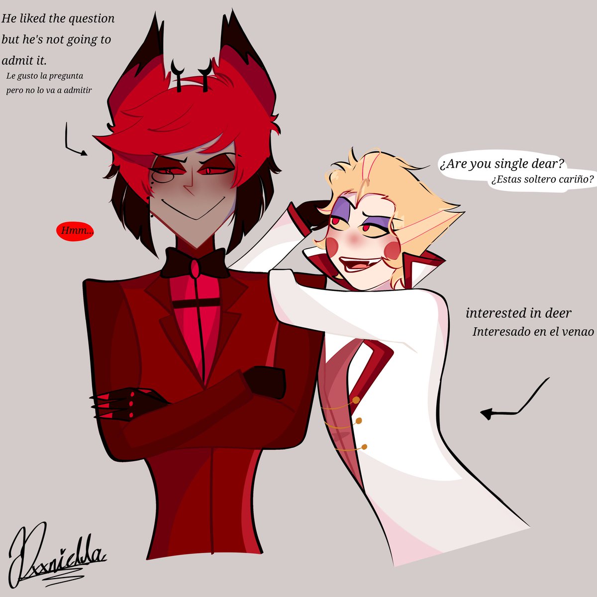Daxnn_'s tweet photo. another radioapple cartoon
Otro dibujito RadioApple ^^
#fanart #radioapple #alastorxlucifer https://t.co/yDIzi6HQ8e