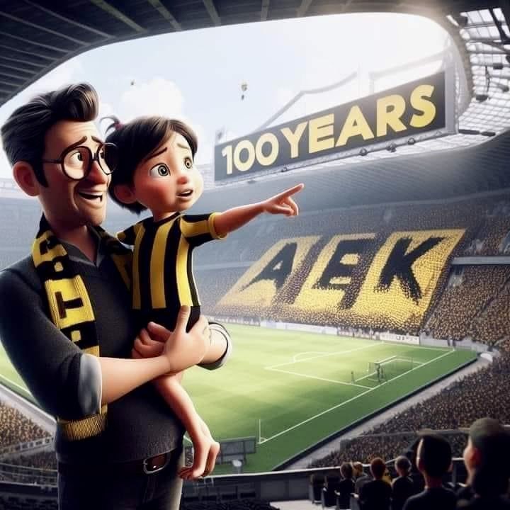 Τα 100 σου χρόνια … μονάχα η αρχή …
#aek100
#forzaaekara
#ynwa
💛🖤 🦅 🔥 💯