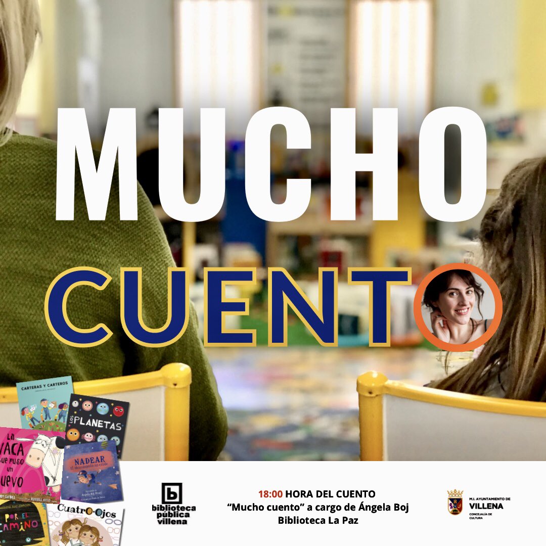 AngelaBoj's tweet photo. Esta tarde he llegado con una carretilla de cuentos a la Biblioteca La Paz de Villena. Muchísimas GRACIAS a las Bibliotecas Públicas Municipales de Villena por contar conmigo para seguir celebrando La Semana del Libro 📚

#SemanadelLibro2024 #Cuentacuentos https://t.co/Tlx7V8PjSv
