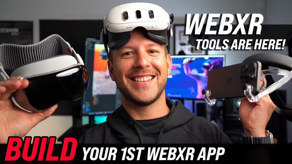 Hello Everyone! 👋👓

I've been busy but hands down working on a very cool video with #WebXR. My plan is to release it this coming Friday 26th at 8 AM MST, and honestly this will help you a lot if you're looking into building a cross-platform WebXR experience without having to go…