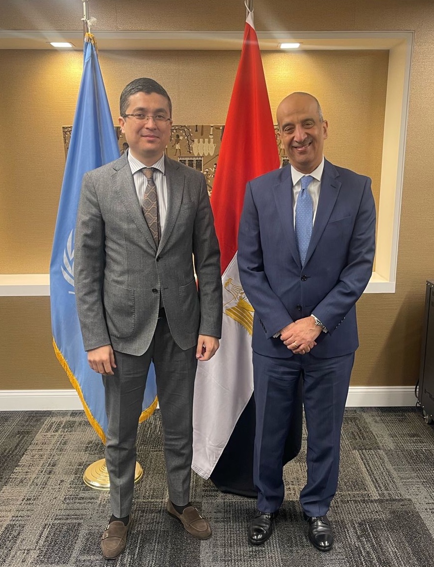 Pleased to welcome my brother @AmbLapasov, the PR of @UzbekistanUN.

We exchanged views on the continued cooperation between our Missions in New York, in addition to potential opportunities for further cooperation and coordination at the #UN, including on #SDG6 - related issues.