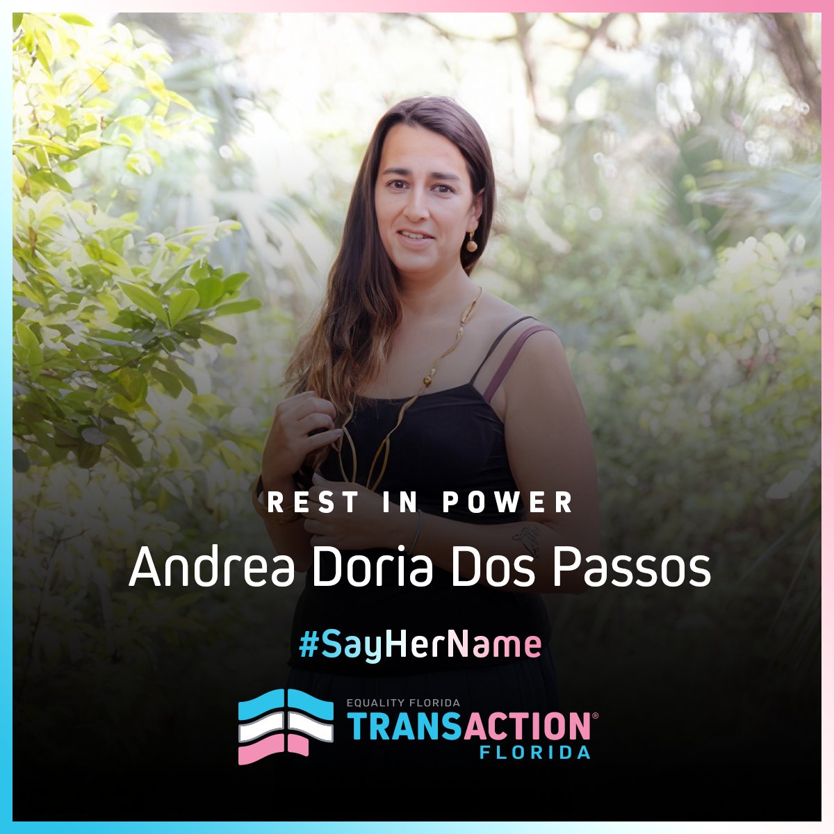 TW: Anti-trans violence We are devastated and heartbroken to hear about the brutal murder of Andrea Doria Dos Passos, a 37-year old transgender woman, who was attacked in her sleep yesterday in front of the Miami City Ballet in Miami Beach. cbsnews.com/miami/news/arr…