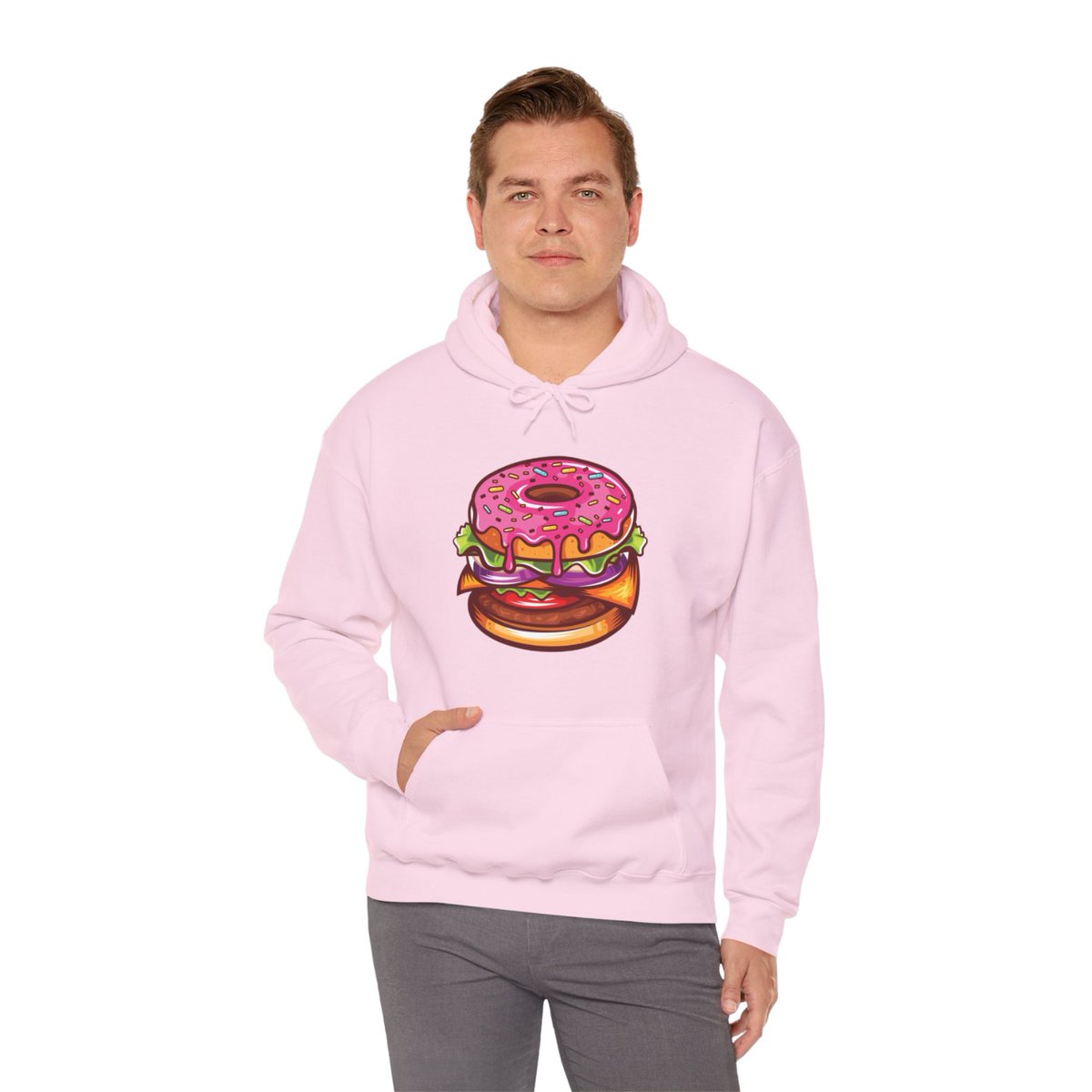 MyFoodTake's tweet photo. 🍩🍔 Love unique flavors? Try our Sweet &amp; Savory Donut Burger Hoodie! Perfect for food and fashion lovers. Shop now! #DonutBurgerHoodie

https://t.co/0tXj2RrBPb https://t.co/UoJgxiomie