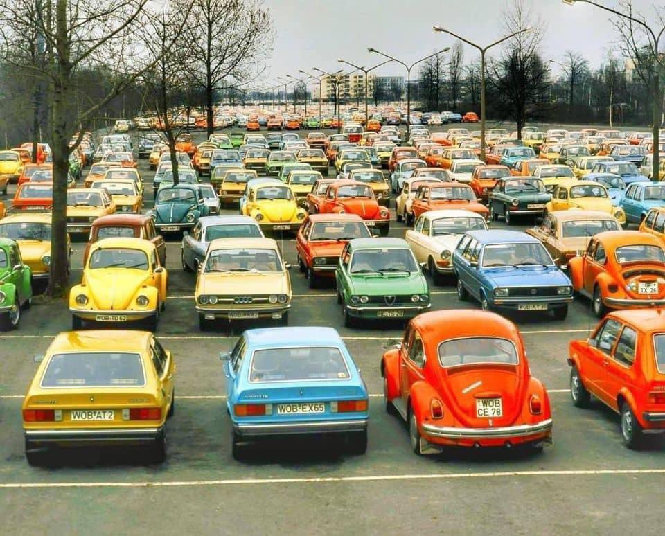 The 1970s, when cars were colourful.