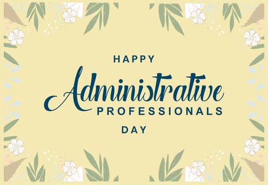 Wishing the best day to our administration, the ones who keep the office running and in order. Hope you all have a great day Beth, Jill, and Diane! As well as a special shoutout to our office manager Arlene. Thanks for everything you guys do, nothing goes unnoticed 📚✍️🤳