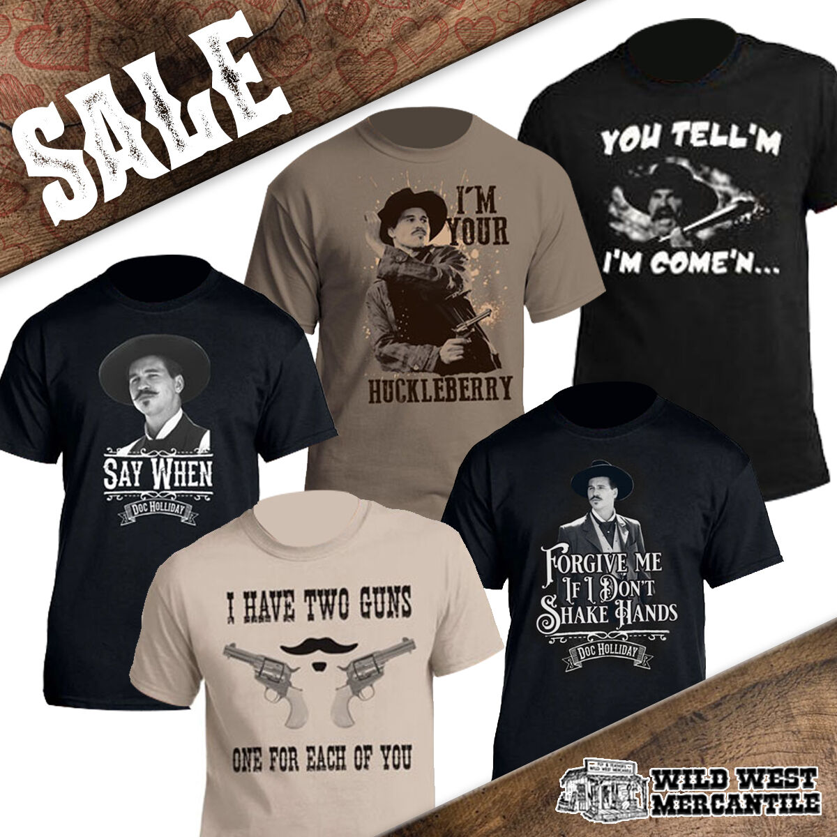 You Tell'm Tombstone T-Shirts are on sale NOW🤠
Shop T-Shirts:bit.ly/3JwOcl9
#wildwestmercantile #westernstore #westernwear #tombstonemovie #tombstone #Imyourhuckleberry #docholliday #wyattearp