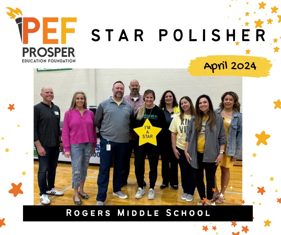 Thank you for everything you do, Ms. Weir. You are extremely dedicated to your students and an inspiration to all at Rogers! The students are very lucky to have you impacting their lives! Congratulations to you as the April Star Polisher!🌟 #amazingteachers #starpolisher