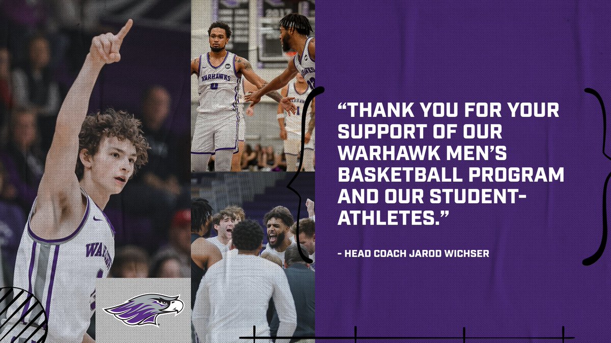 A big WARHAWK THANK YOU for everyone who donated to UW-Whitewater Men's Basketball yesterday during the 2024 Warhawks Give Day! Coach Wichser and the rest of Warhawk Men's Basketball thanks you for your support of Warhawk Athletics and our student-athletes!