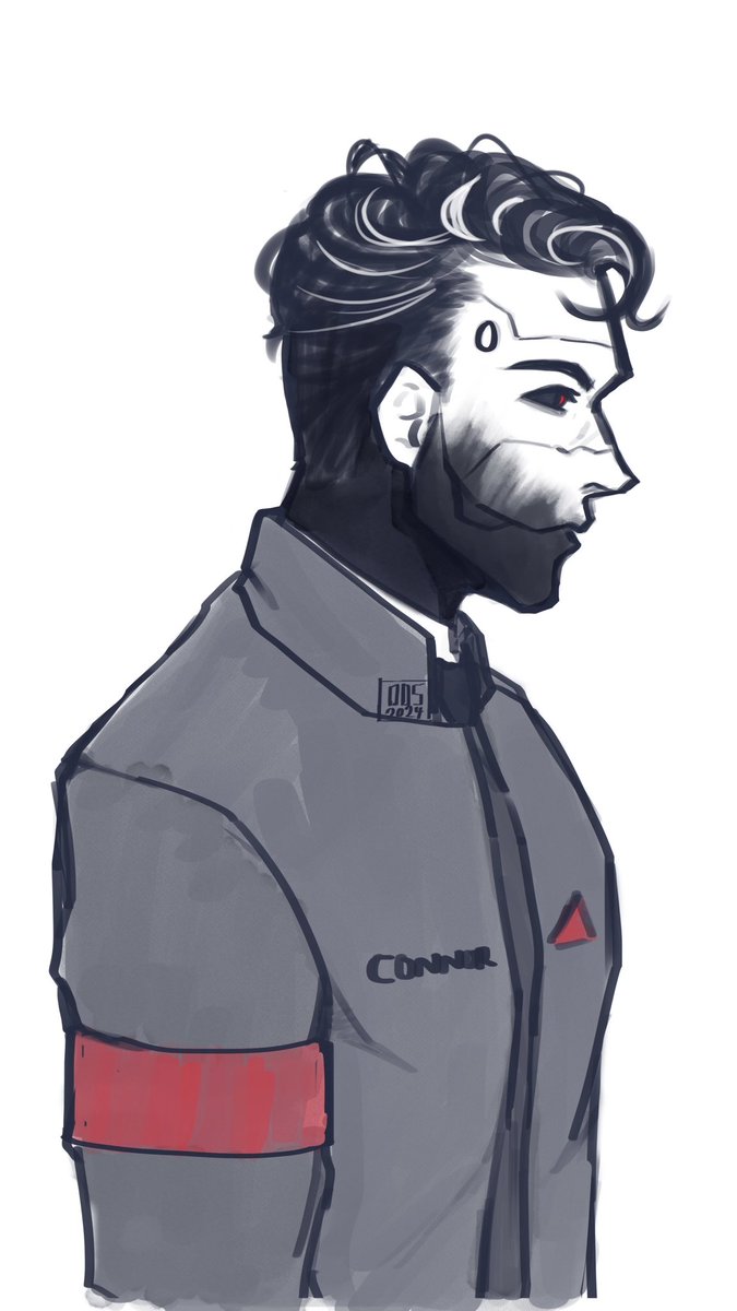 Dosartss's tweet photo. More #ConnorDBH #detroitbecomehuman #sketch https://t.co/xJf4ychWSe