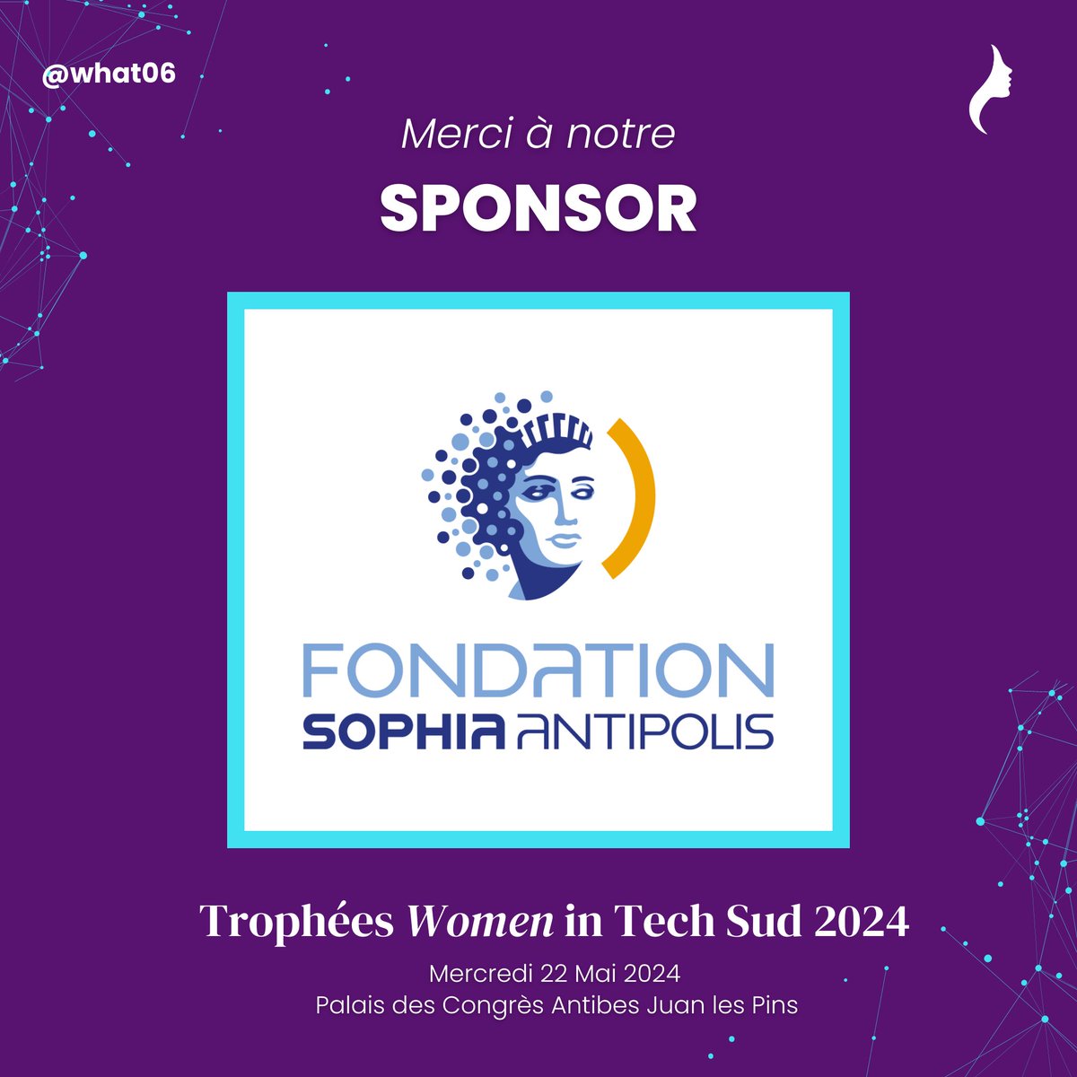📣 Merci à la <a href="/SophiaAntip0lis/">Sophia Antipolis</a> de soutenir les Trophées Women In Tech Sud 2024 🙏

🏆 Cérémonie de remise des Trophées 🏆 : Jeudi 22 Mai à partir de 18h

🎟️ Inscription: helloasso.com/associations/w…

#TWITS2024 #WHAT06 #womenintech #womenempowerment