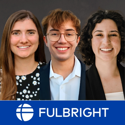 Congratulations to the 3 WKU students and @WKUAlumni who were named alternates in the #Fulbright US Student Program! Read more at #WKU News: bit.ly/3UwlOWn @WKUHonors @WKU_OSD @WkuOgden @WKUBiology @WKUGordonFord @WKUPcal @WKUPoliSci @HistoryDeptWKU