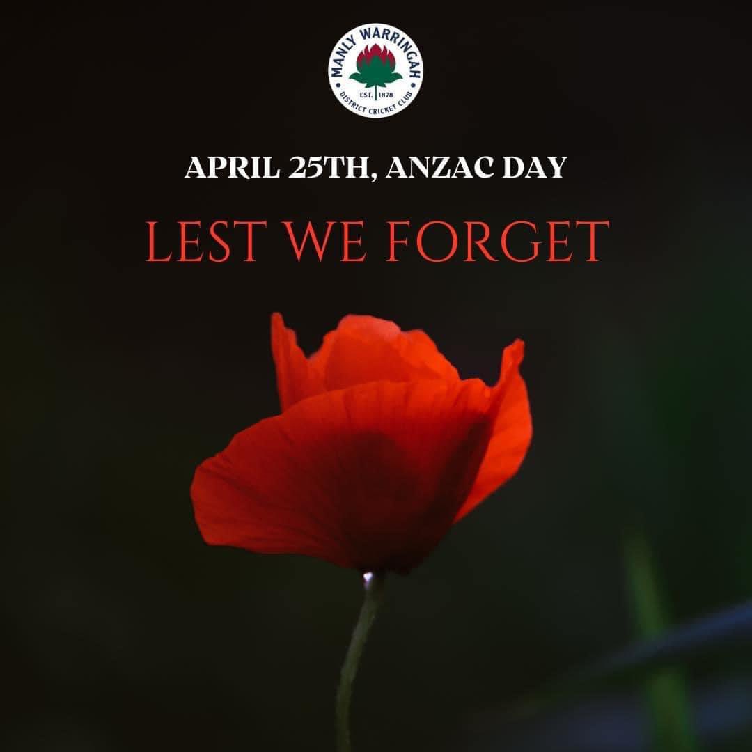 ANZAC Day holds a special day in our nations heart. It represents sacrifice, innocence, comradeship & bravery. Our club was not immune to the toll it took in our past. Today we remember those who helped shape our great land. We won’t let their legacy die. Lest we forget.