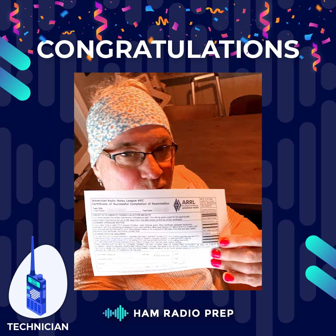 'Easy and well thought out' Joe of #Louisiana said about our course after passing his #FCC Technician class #HamRadio license exam. Congratulations Joe, and we hope to hear you #OnTheAir soon! Get your U.S. amateur radio license the easy way at HamRadioPrep.com