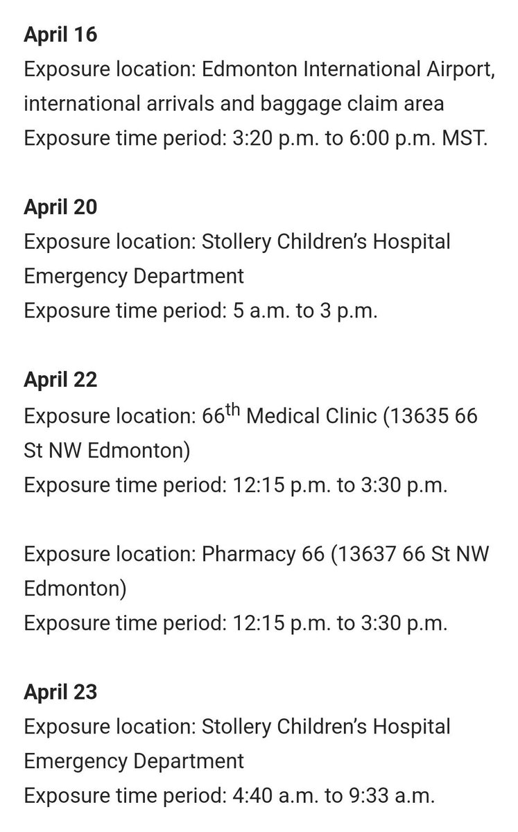 Why do hospital wait times matter? On April 20th, kids were apparently exposed to measles at the Stollery from 5 AM to 3 AM. That's 10 hours of exposure. #abpoli #ableg #cdnpoli