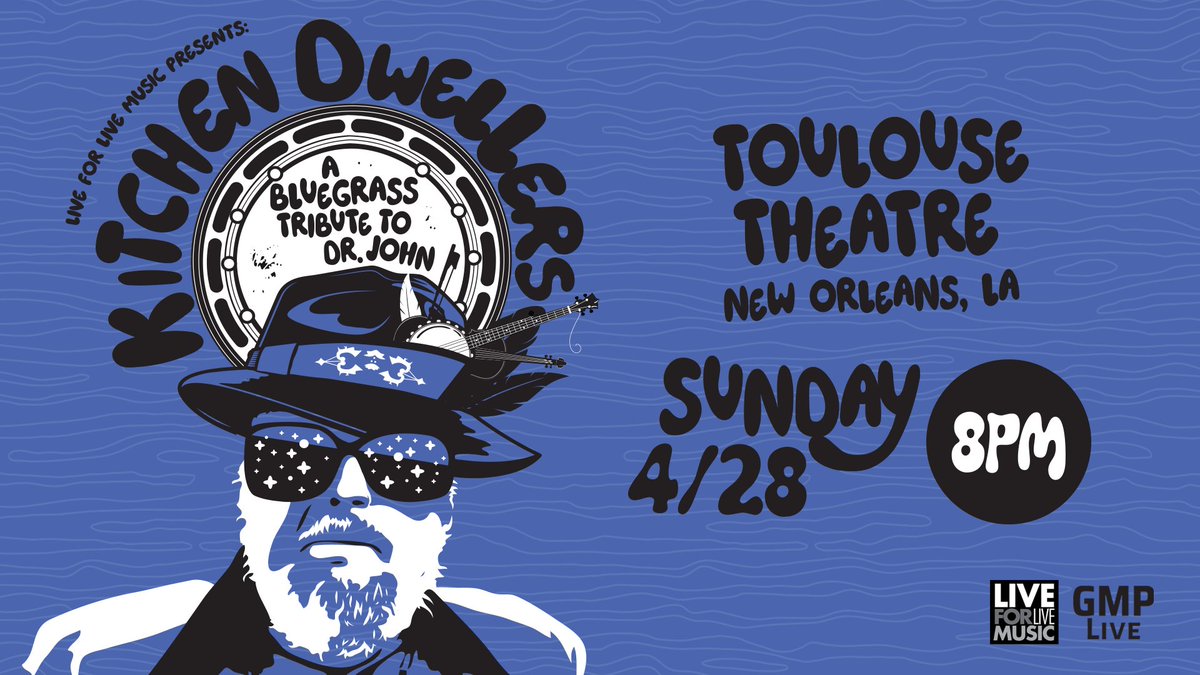 🚨 LOW TICKET WARNING! @Dwellergrass Present A Bluegrass Tribute To Dr. John, TONIGHT at @ToulouseTheatre! 🎫: bit.ly/KitchenDweller…