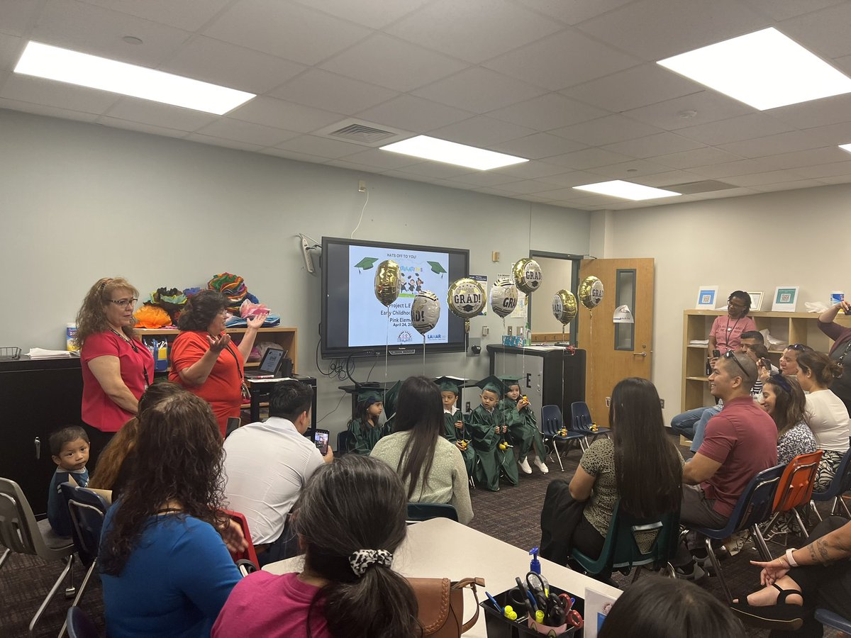 Our smallest learners are moving on to PreK next year! They came to class with mom/dad twice a week to enhance their language skills! Way to go our early childhood emergent bilinguals! We have some students who are trilingual! Spread your wings and soar in PreK! @LamarCISD