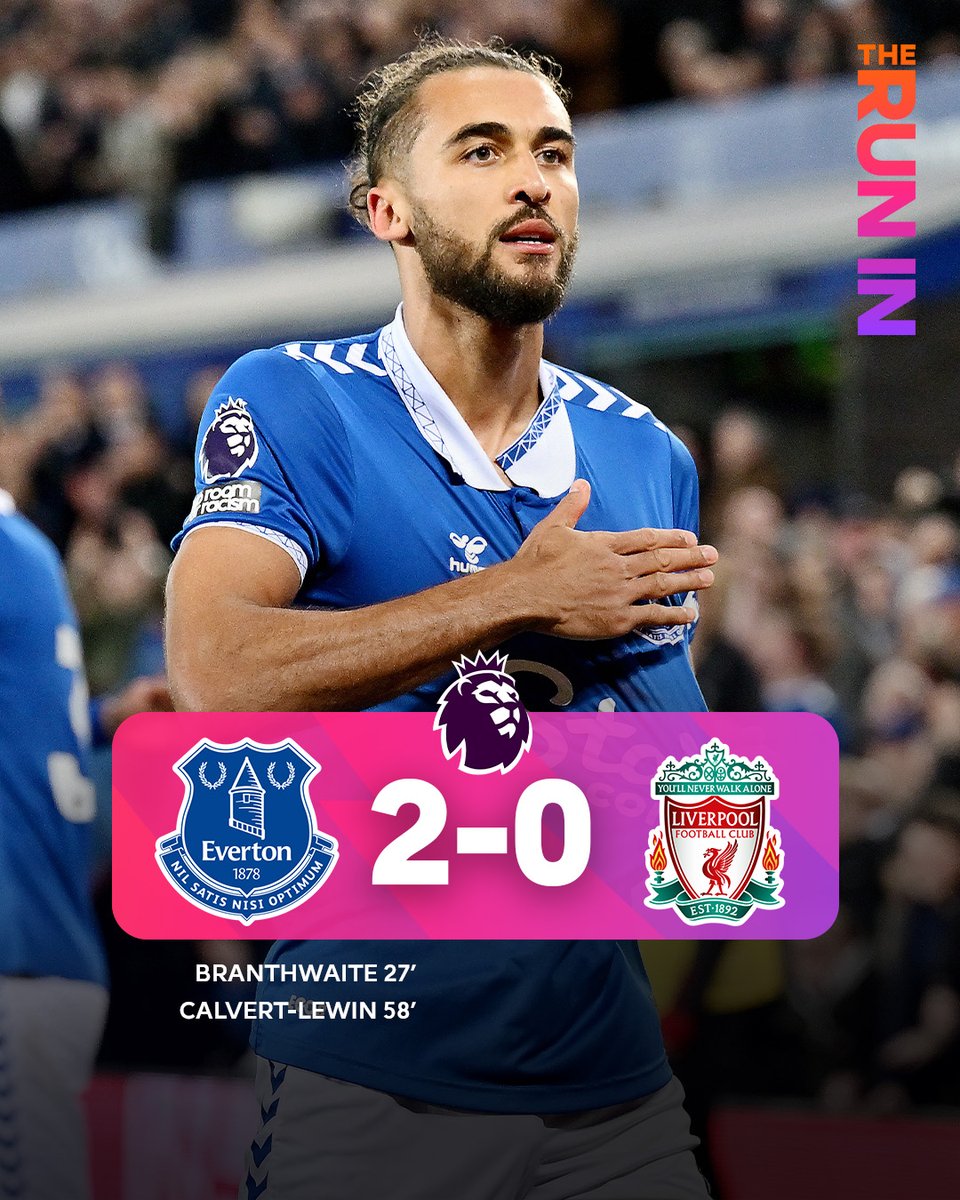 What a win for @Everton! 🔵

They emerge victorious against Liverpool in the Merseyside derby!