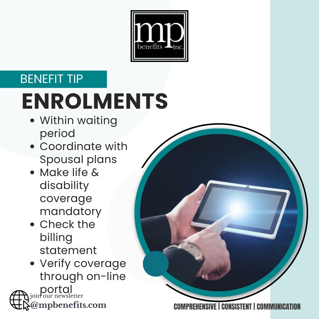 Today's Benefit Tip

We invite you to sign up for our bi-weekly newsletter to learn more

ow.ly/8x3V50PISOM

#groupbenefits #employeebenefits #consulting #leadership #communication #culture #compensation #wellness #employeeengagement #cgib #productivity #roi